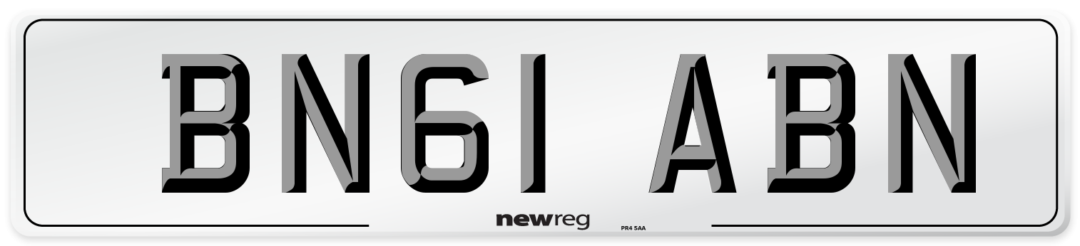 BN61 ABN Number Plate from New Reg